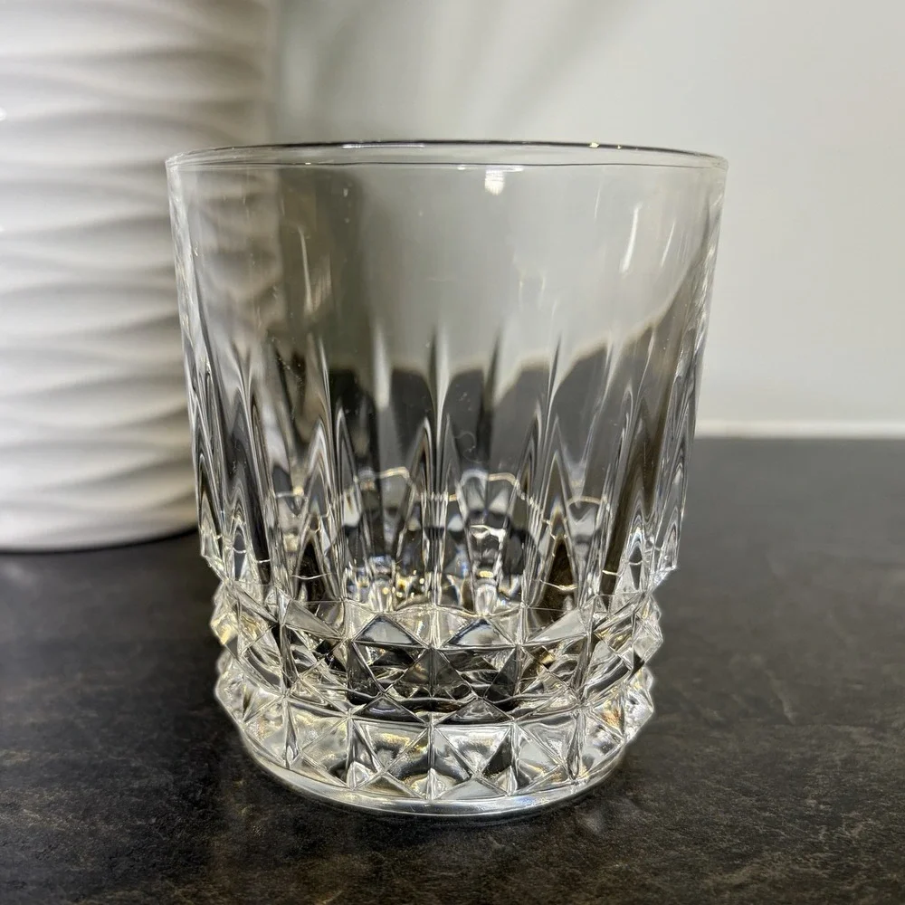 Cristal d'Arques Tuilleries Villandry Old Fashioned Whiskey Crystal Glass EUC